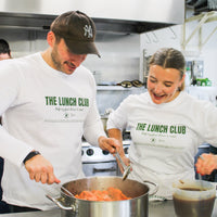 The Lunch Club Long Sleeve White Graphic T-Shirt