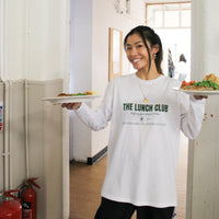 The Lunch Club Long Sleeve White Graphic T-Shirt