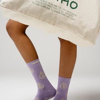'Lilac You A lot' Purple Bamboo Socks