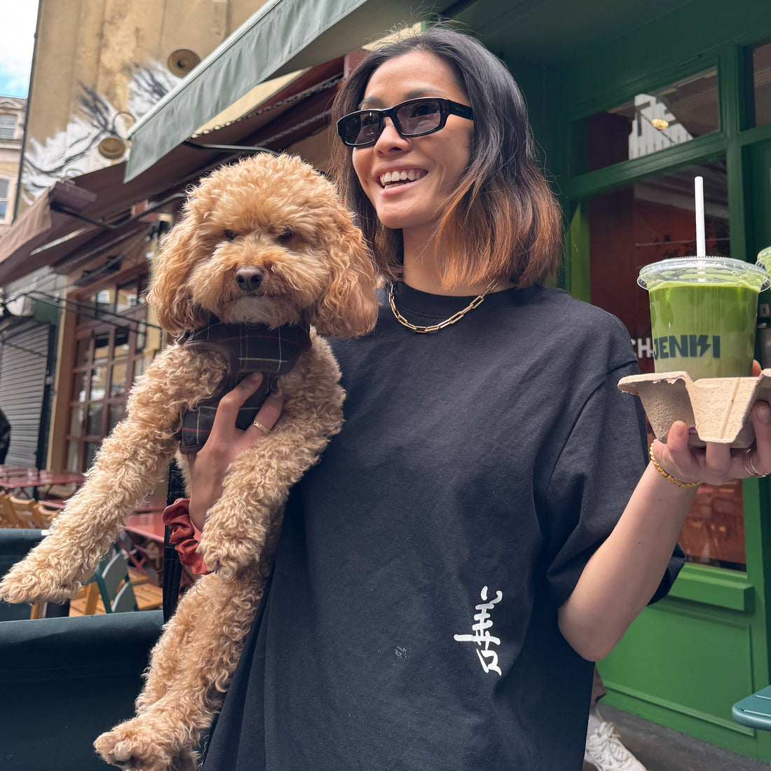 善 Virtue & Kindness Black Organic Cotton Unisex T-shirt