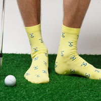 Happy Sunshine Yellow Bamboo Smiley Socks