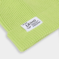 Lime Feeling Fine Green Ribbed Beanie