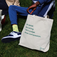 Leiho's Do good premium canvas tote bag