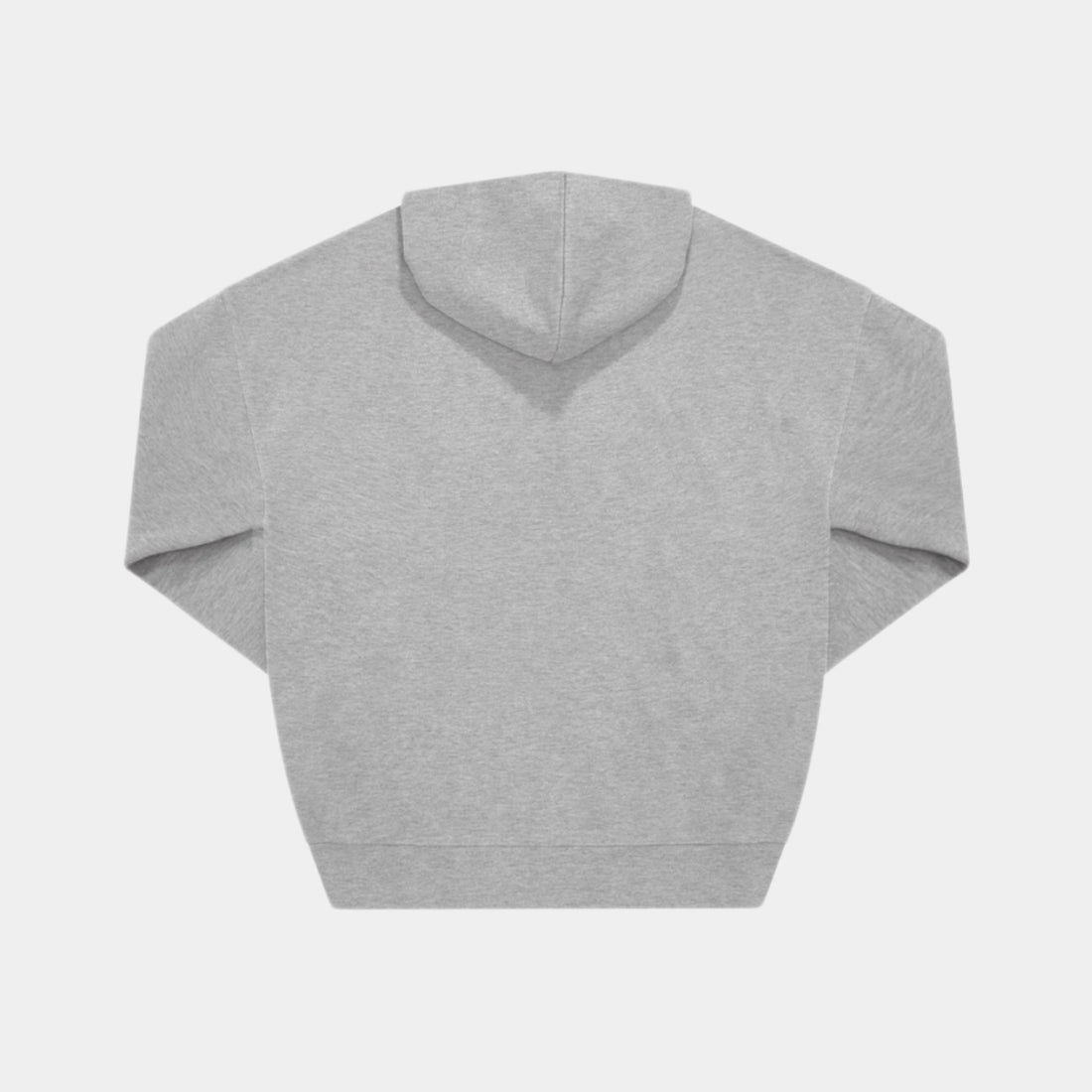 Leiho Varsity Print Heavyweight Boxy Grey Hoodie