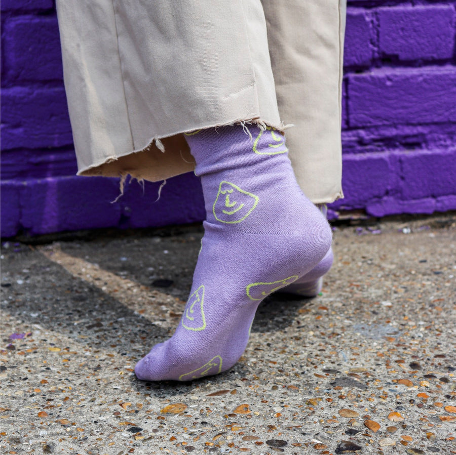 'Lilac You A lot' Purple Bamboo Socks