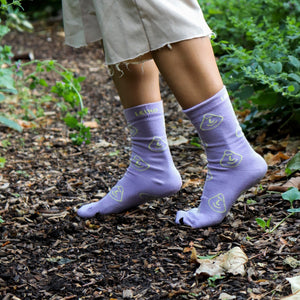 'Lilac You A lot' Purple Bamboo Socks