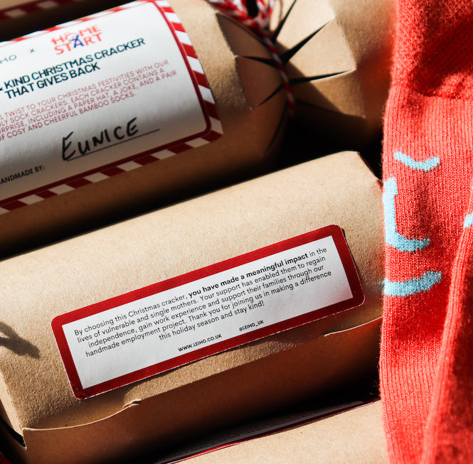 Eco-friendly Christmas Sock Crackers