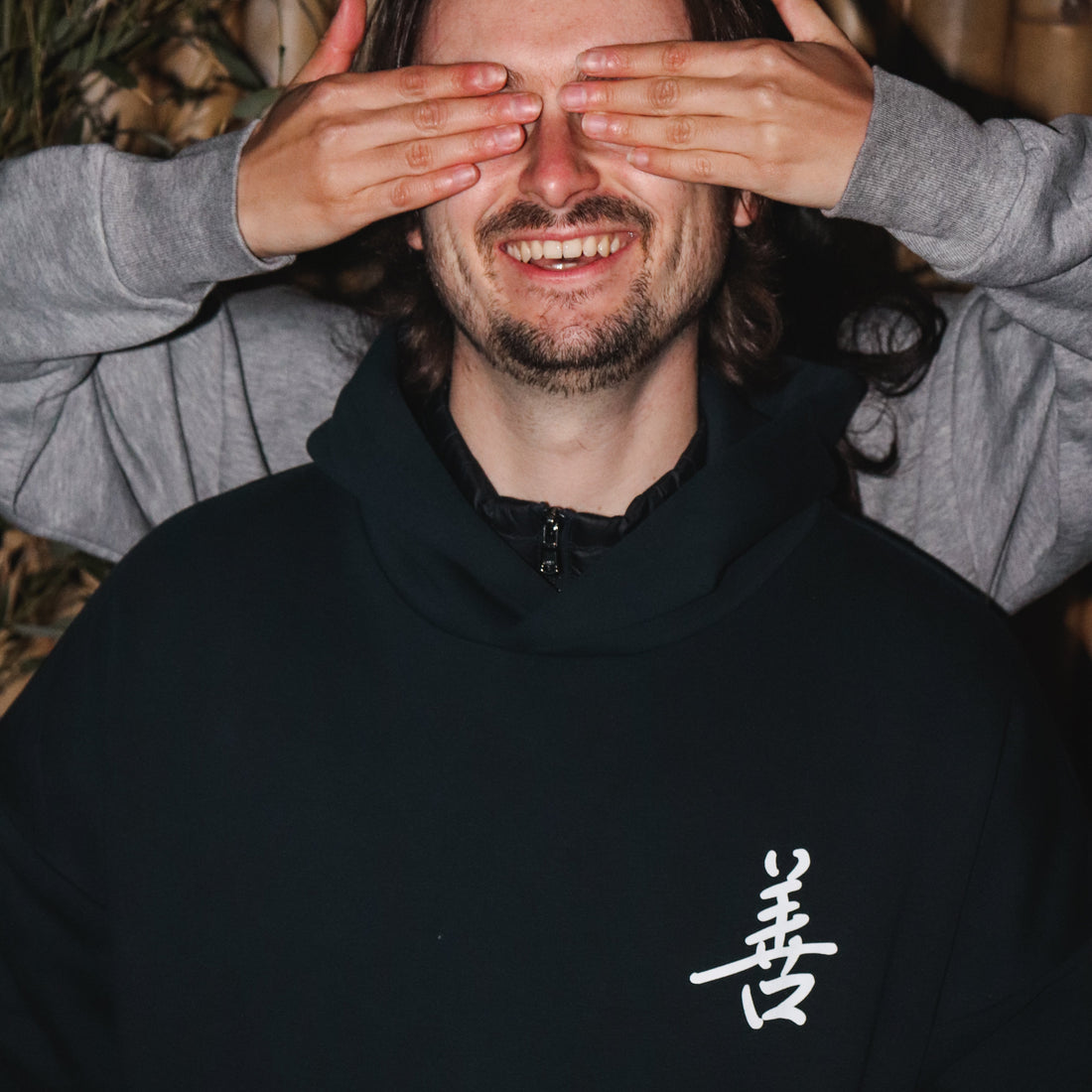 "Virtue & Kindness" Heavyweight Boxy Navy Hoodie