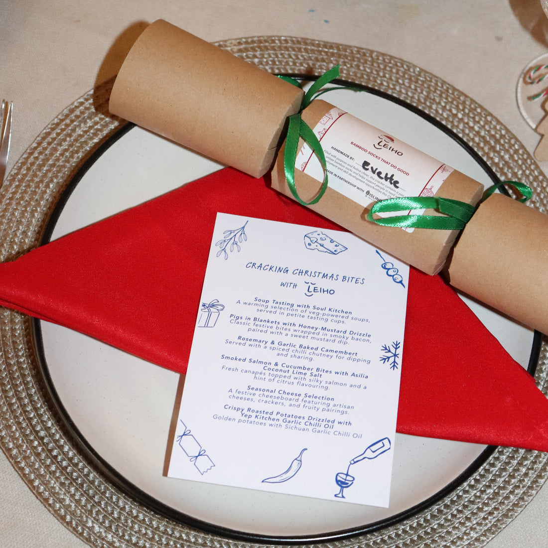 Eco-friendly Christmas Sock Crackers (PRE-ORDER)