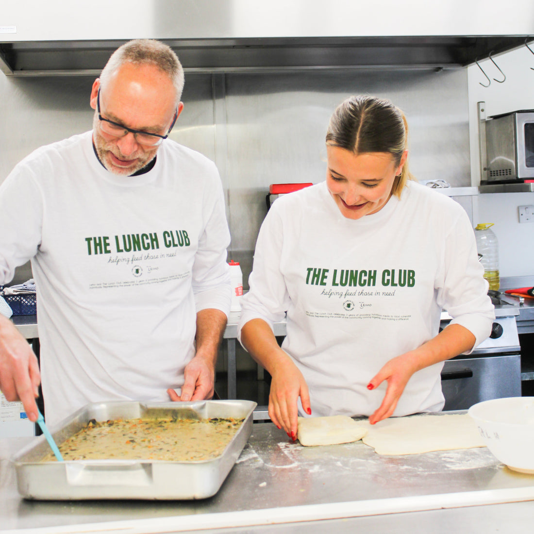 [PRE-ORDER] The Lunch Club Organic Cotton Long Sleeve White Graphic T-Shirt