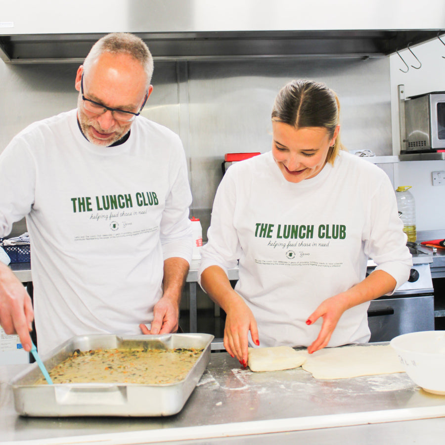 [PRE-ORDER] The Lunch Club Organic Cotton Long Sleeve White Graphic T-Shirt