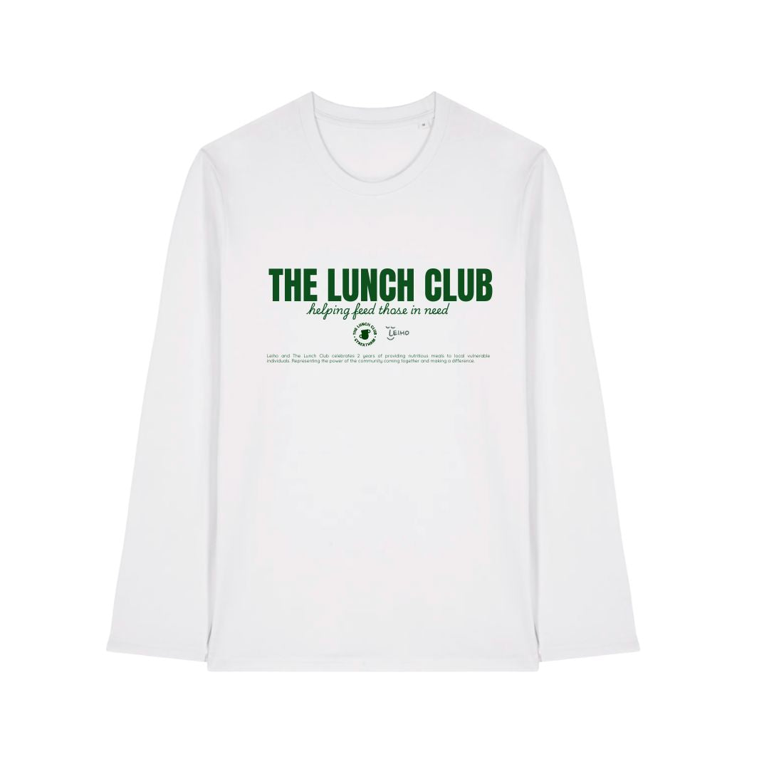 The Lunch Club Long Sleeve White Graphic T-Shirt