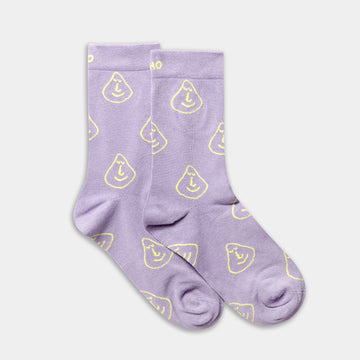 'Lilac You A lot' Purple Bamboo Socks