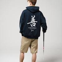 "Virtue & Kindness" Heavyweight Hoodie - Navy
