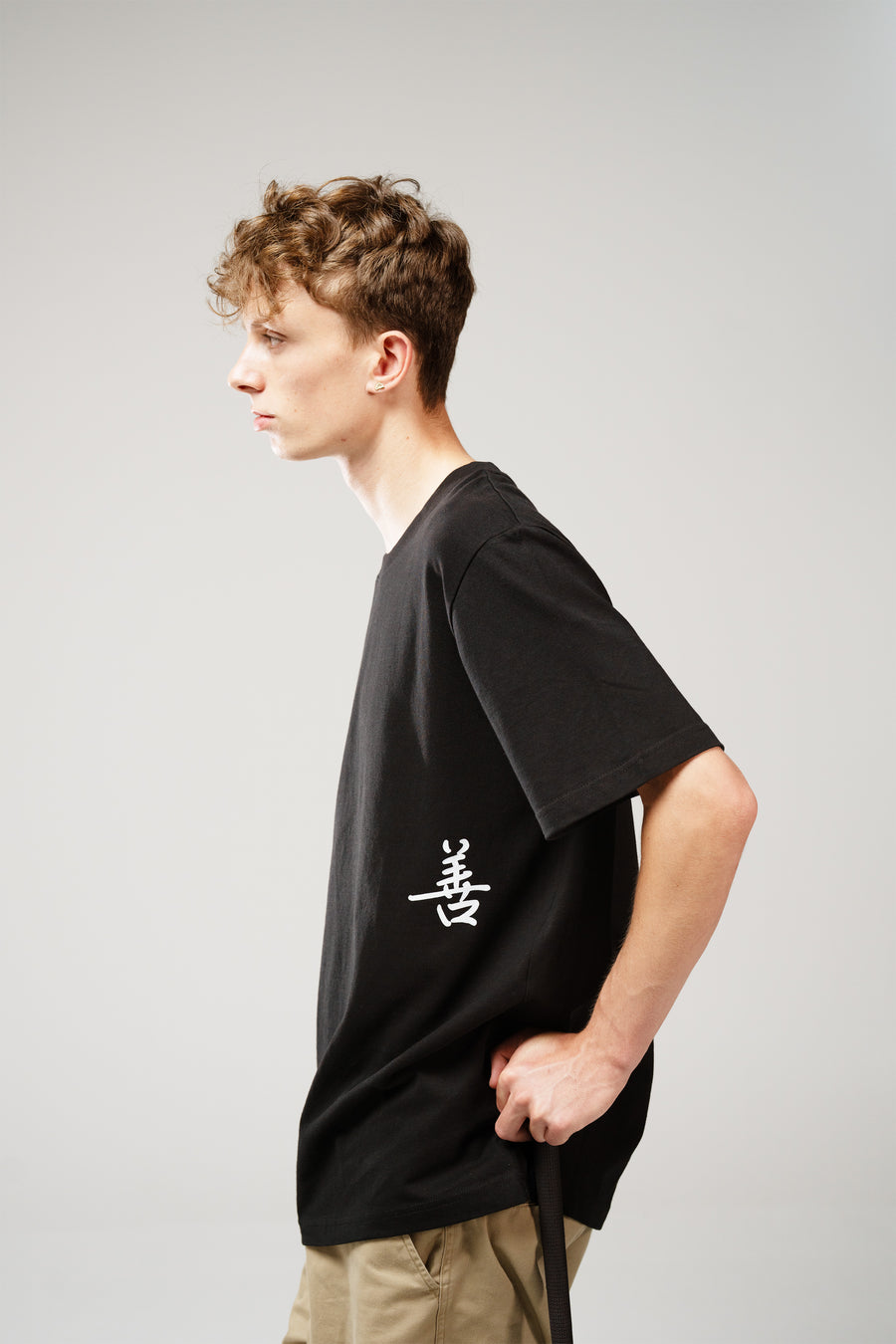 善 Virtue & Kindness Black Organic Cotton Unisex T-shirt