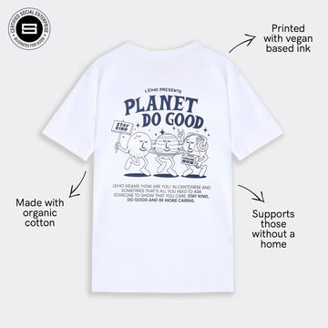 Planet Do Good White Organic Cotton Graphic T-shirt