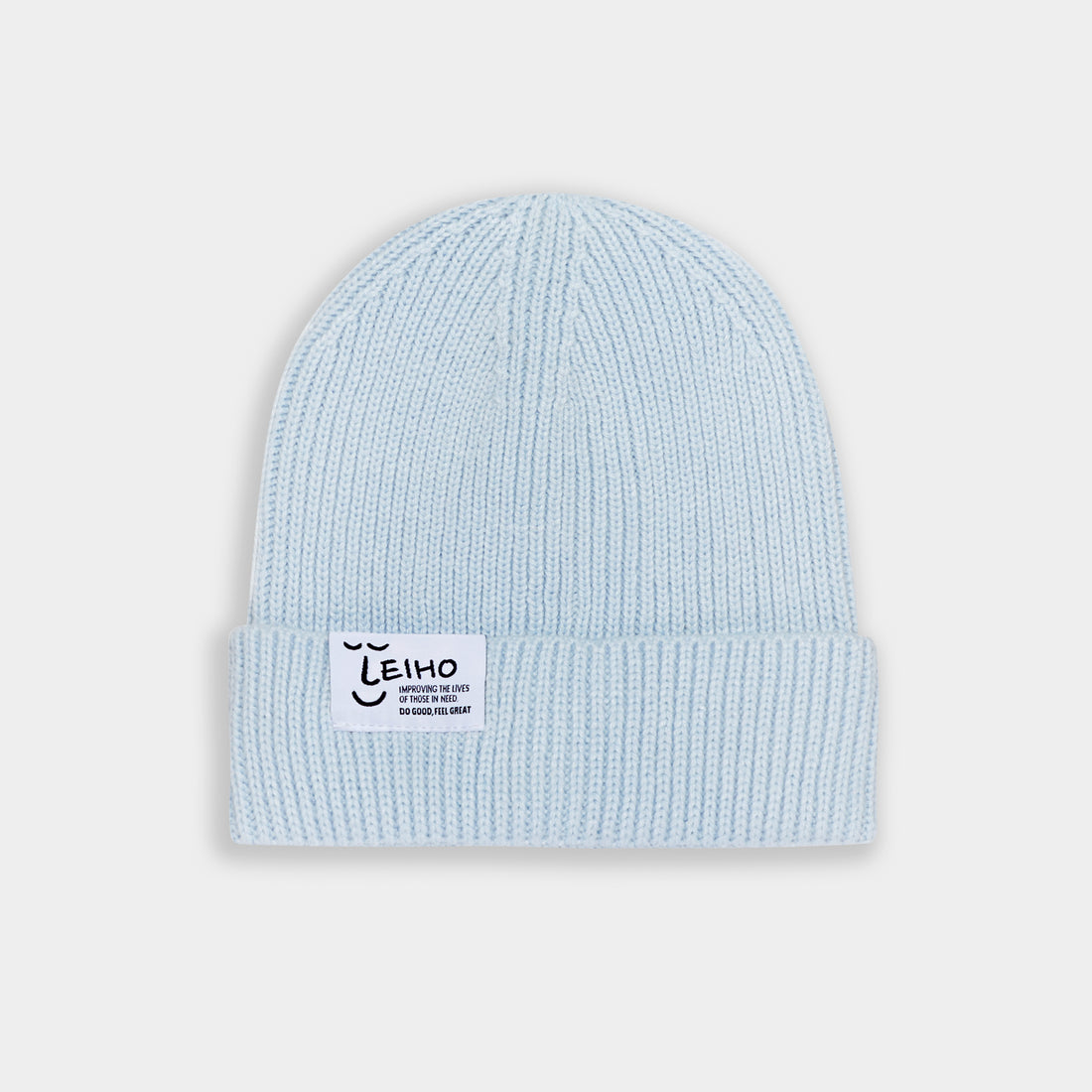 Baby Sky Blue Ribbed Beanie