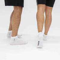 white bamboo sneaker socks