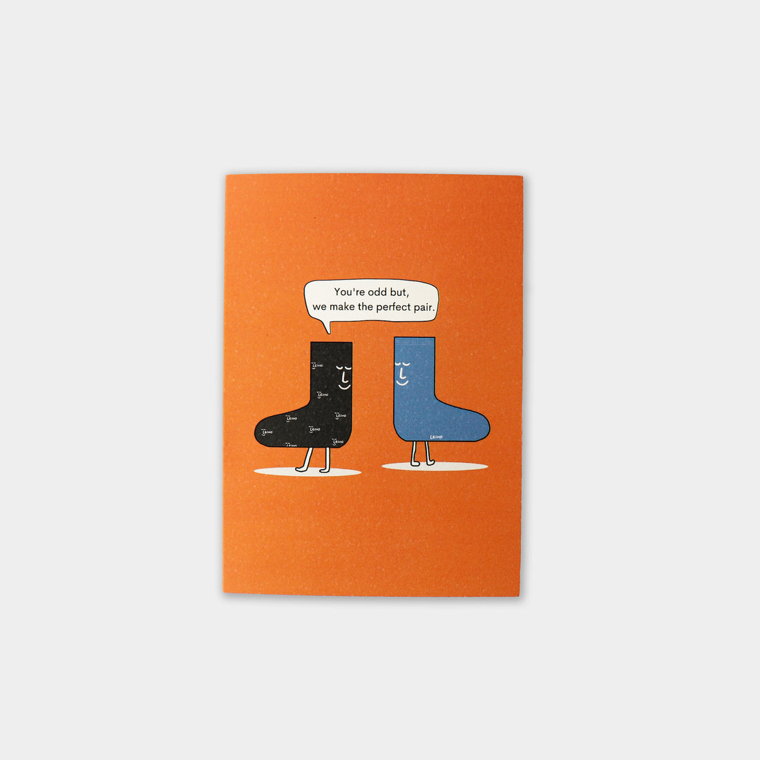 "The Perfect Pair" Punny Socks Greeting Card