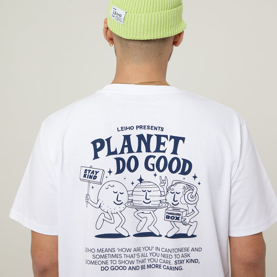 Planet Do Good White Organic Cotton Graphic T-shirt