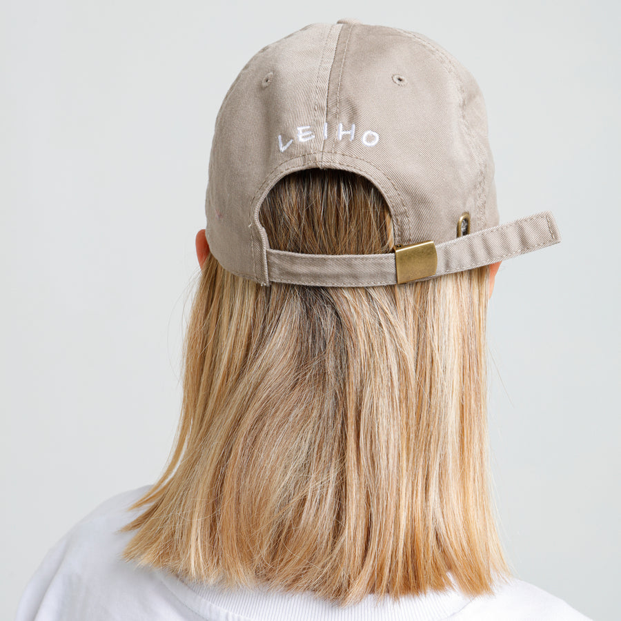 The Cheeky Chap Beige Smiley Baseball Cap