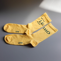 Leiho Yellow Bamboo Socks