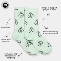 We're Mint to be Mint Green Bamboo Socks