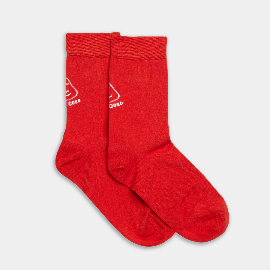 'Do Good' to be True Red Bamboo Socks