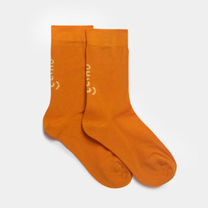 Follow The Sun Orange Bamboo Socks