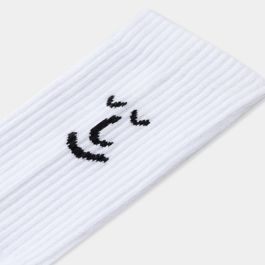 Sporty & Kind White Ribbed Organic Cotton Socks